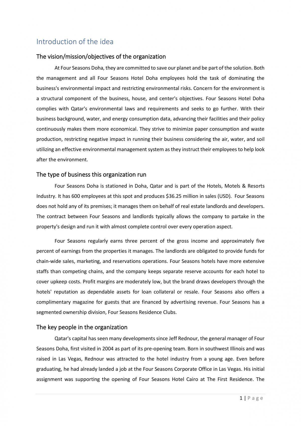 Four Seasons Doha Assignment - Page 2