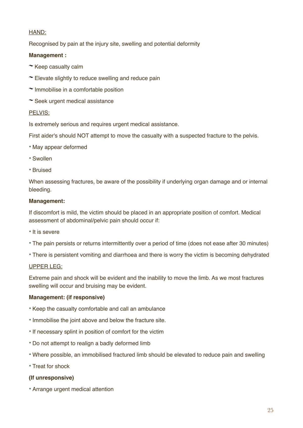 PDHPE Option Topic: First Aid Notes - Page 25