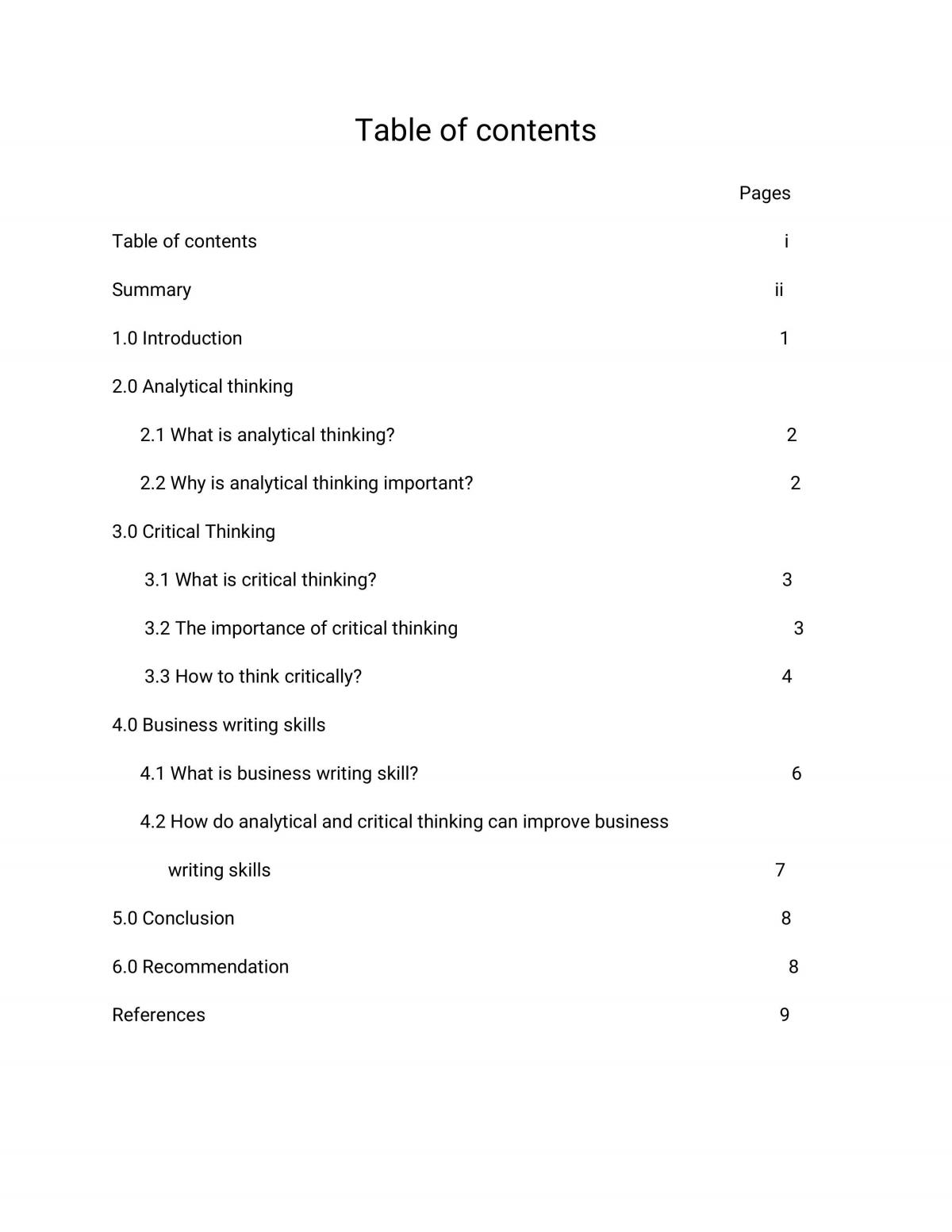 How can analytical thinking help to improve business writing skill - Page 2