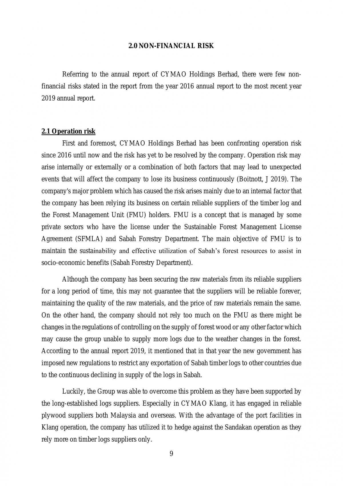Risk Management Project - Page 9