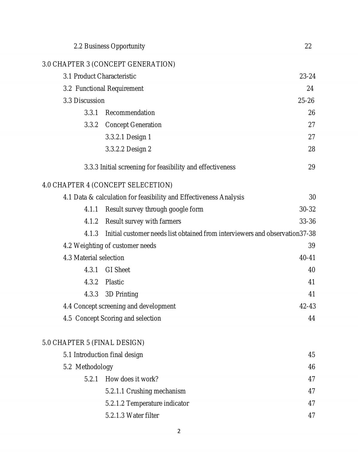Final Year Project for Manufacturing Engineering - Page 2