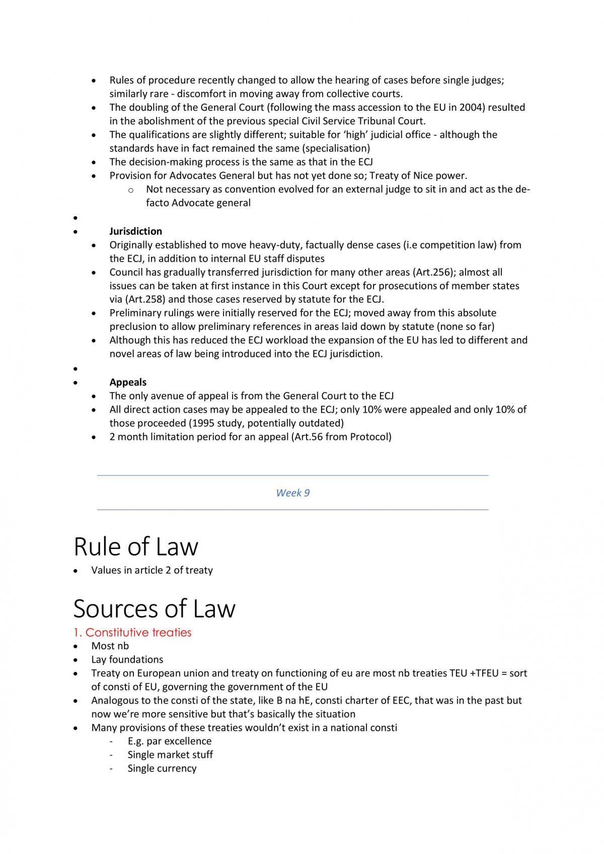 EU Constitutional Law Study Notes - Page 14