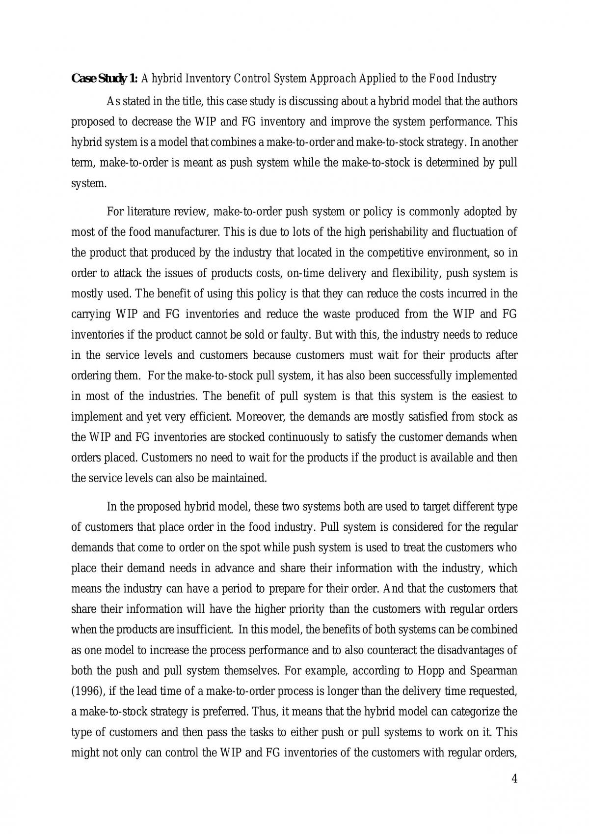 Inventory Control Analysis and Modelling Assignment - Page 4