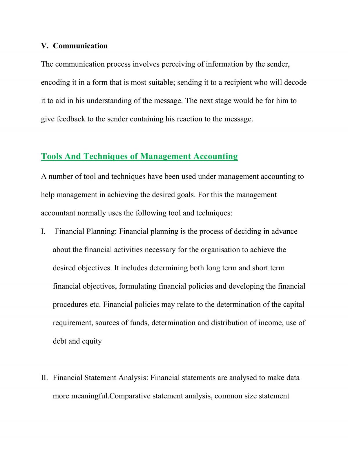 Introduction To Management Accounting Notes - Page 10