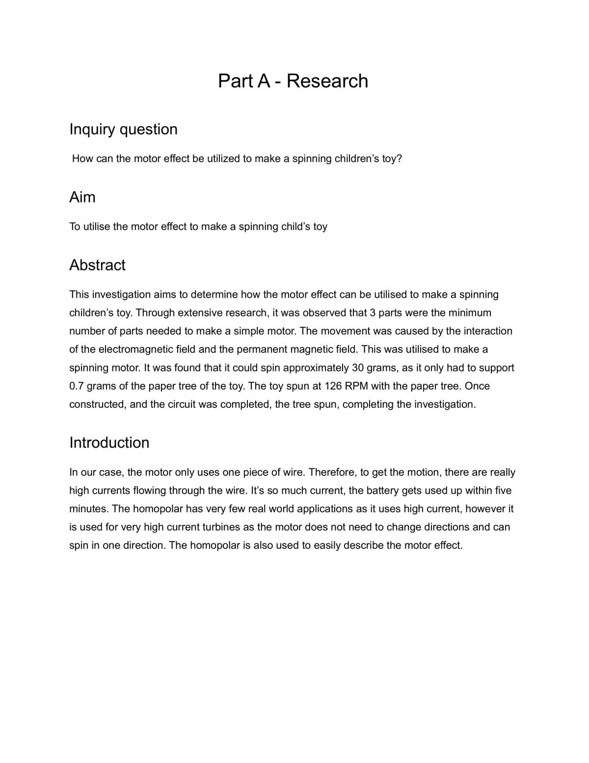 Physics Depth Study: Homopolar Motors  - Page 2
