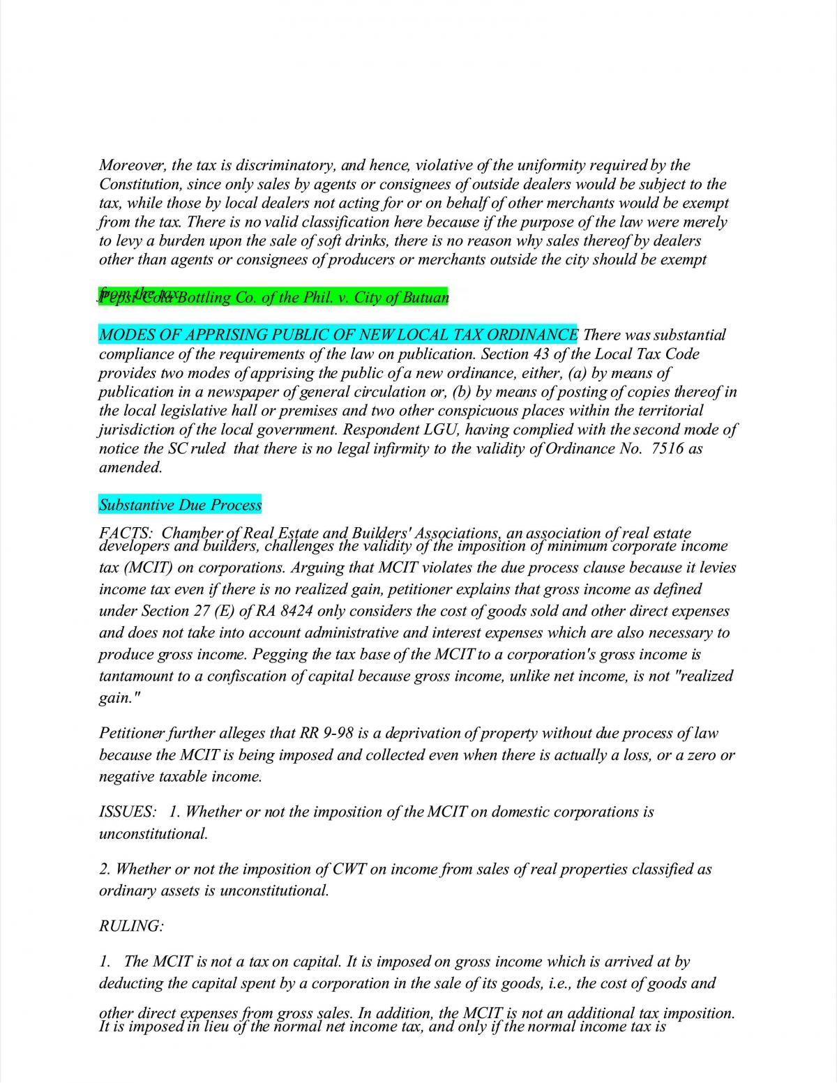 Taxation I Notes - Page 68