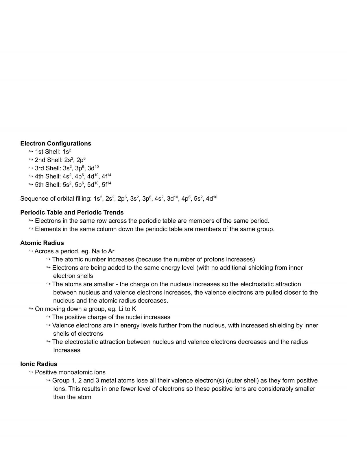 Study Notes for Chemistry 3.4 - Page 2