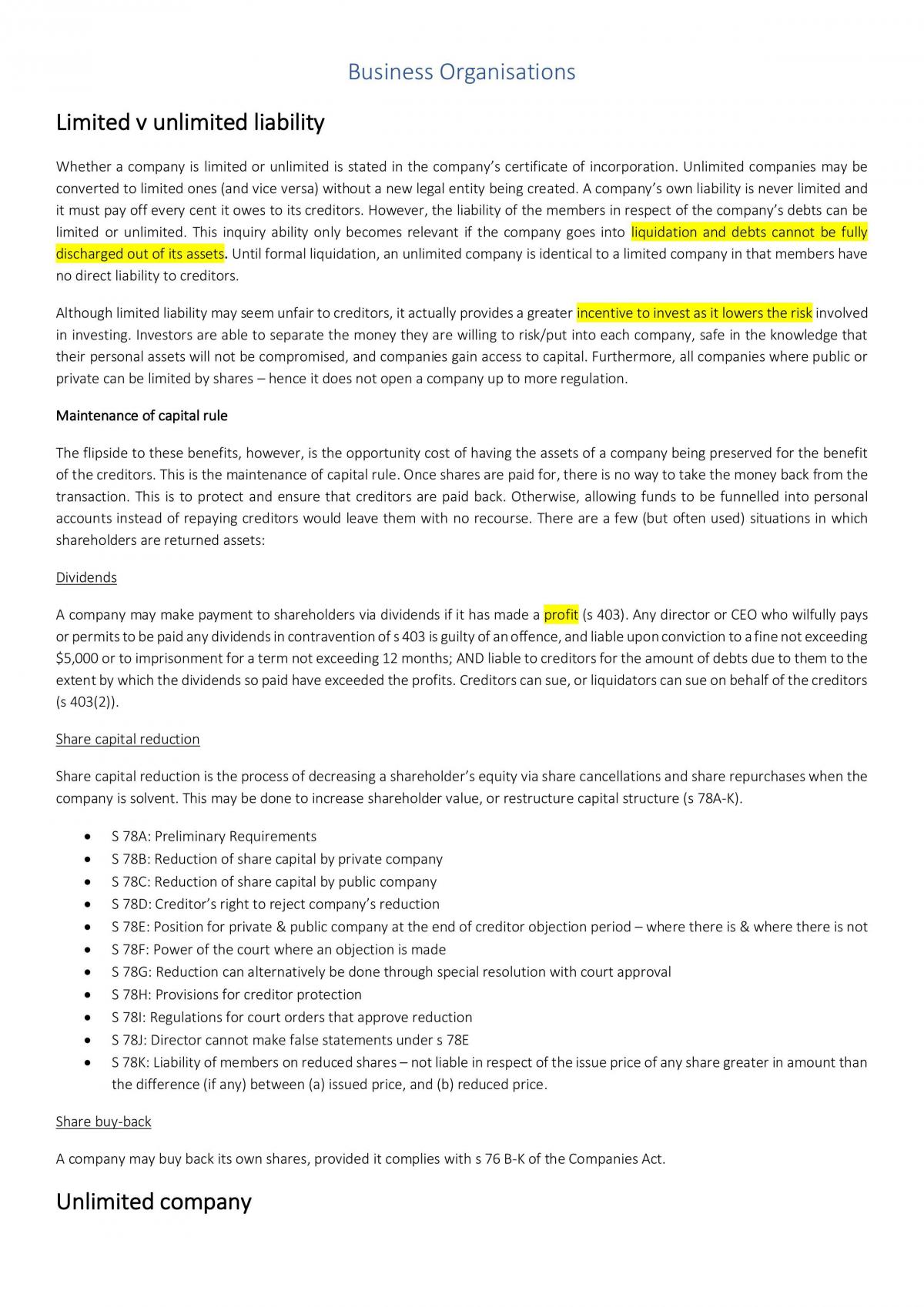 Company Law Notes - Page 2