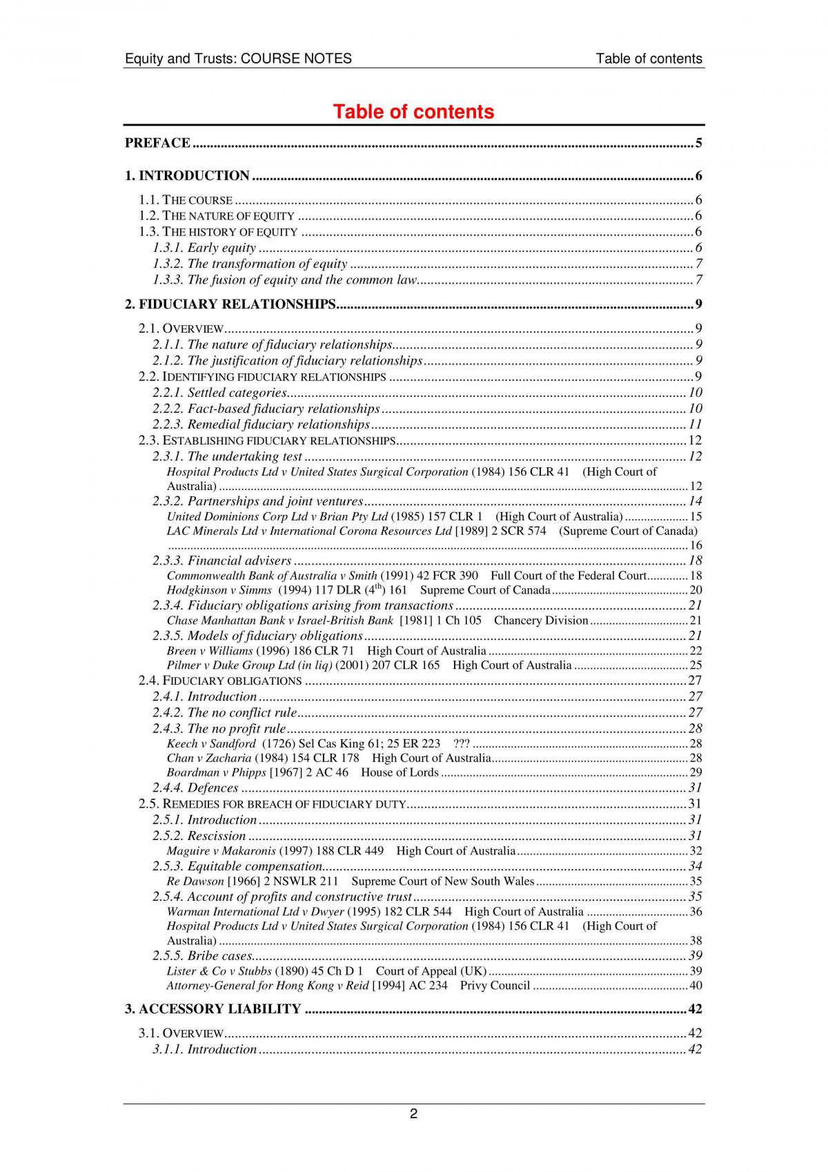 Exam notes for equity and trusts - Page 2