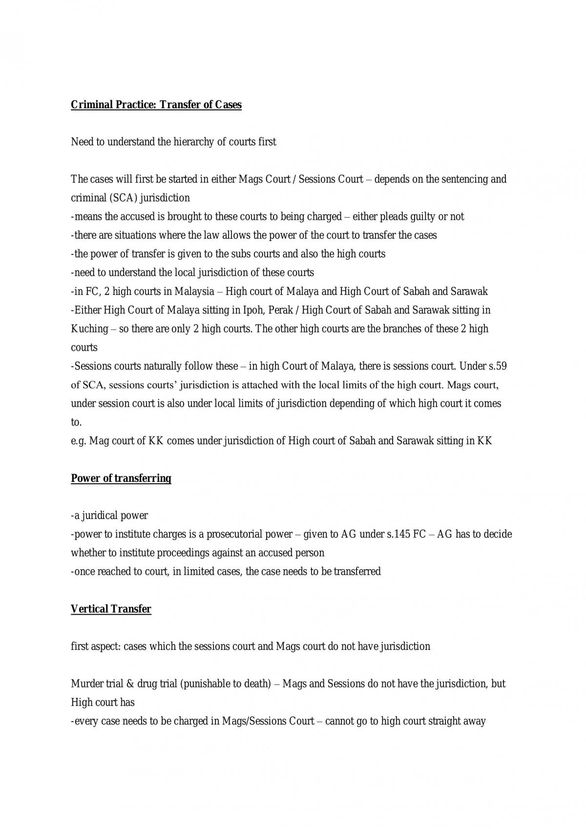 Criminal Procedure Notes - Page 13