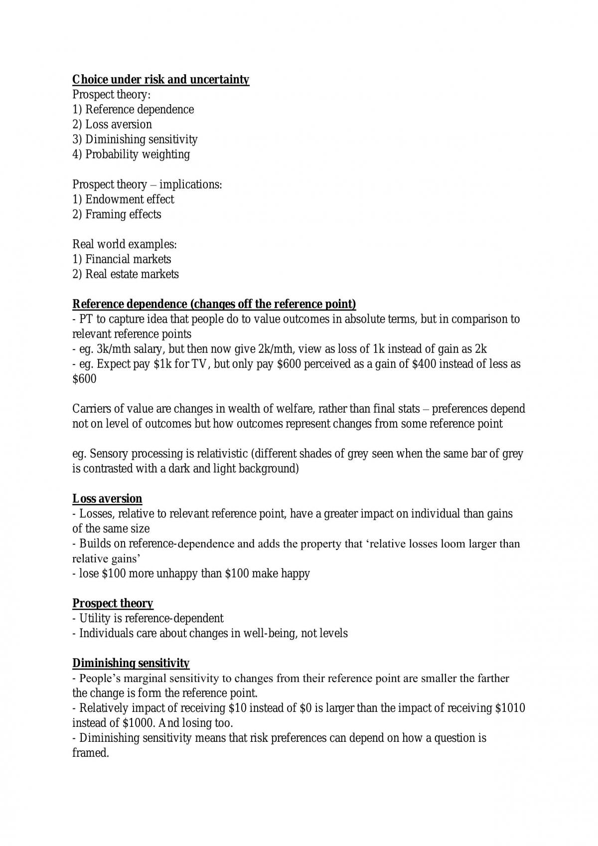 Behavioural Finance Full Notes - Page 14
