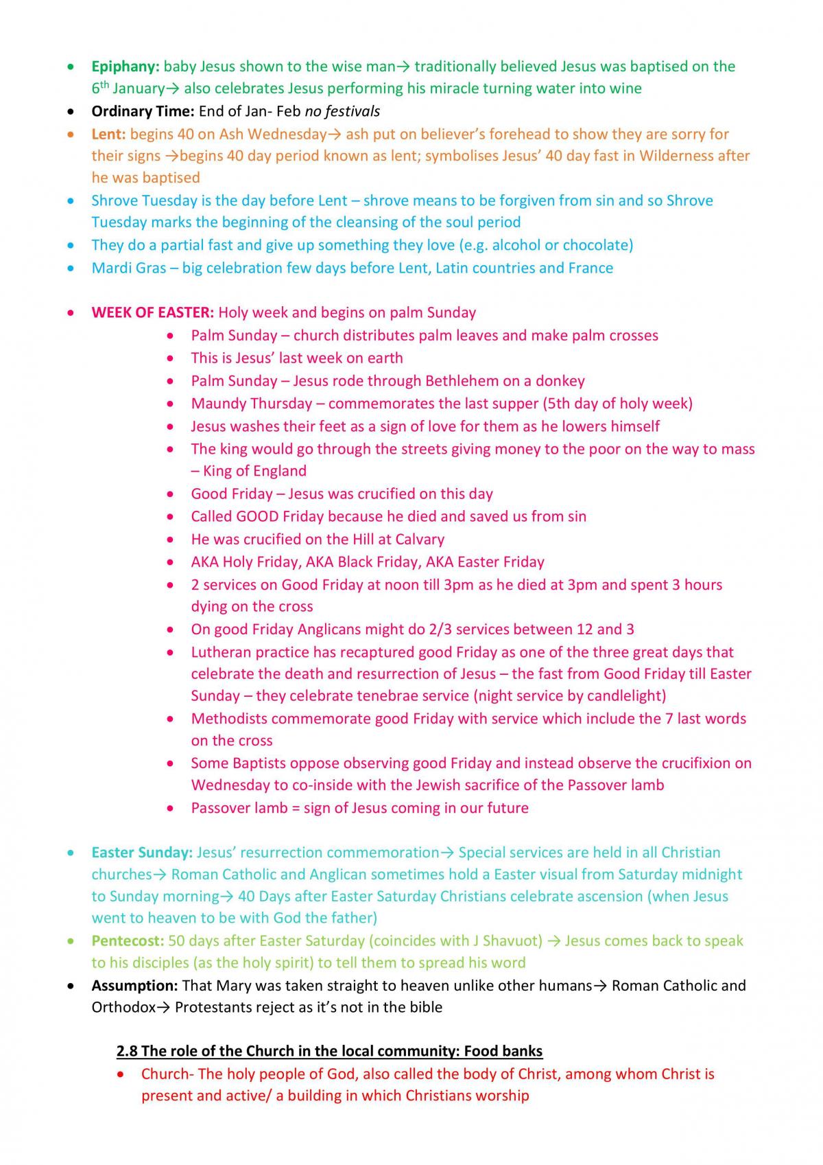 Complete study notes for Judaism and Christianity  - Page 38