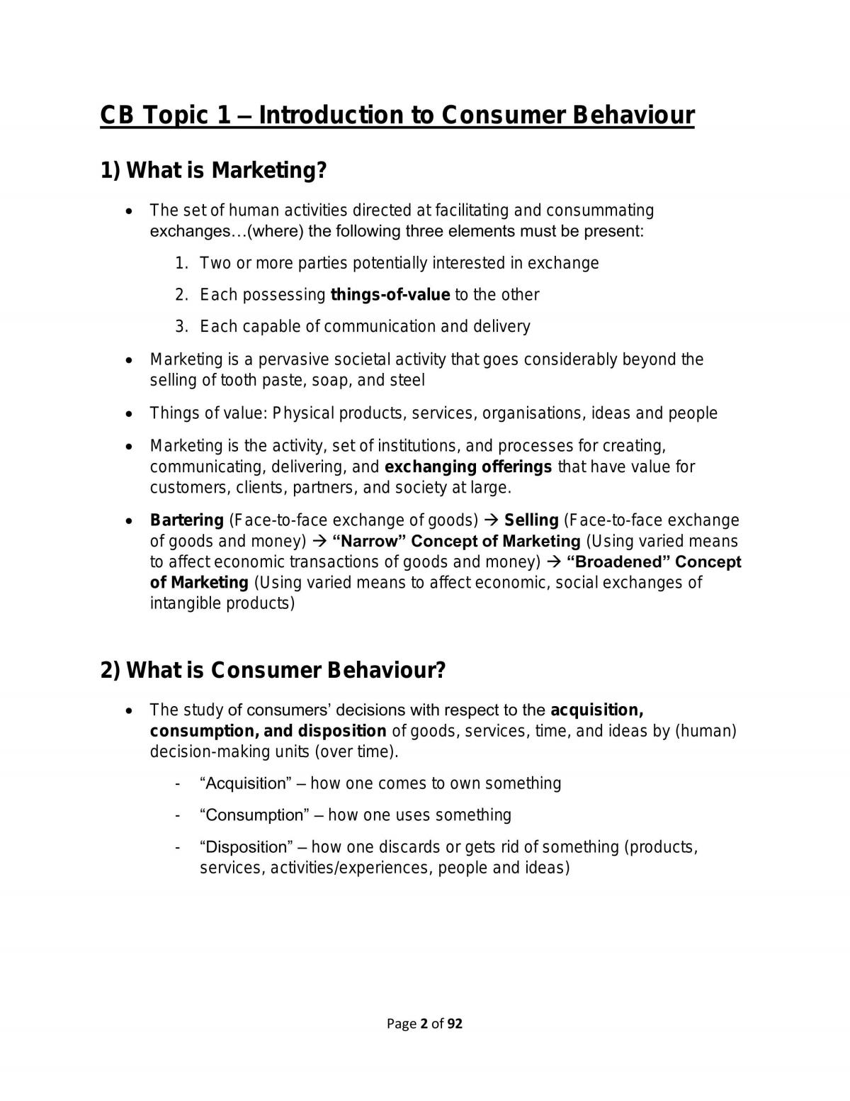 MKTG102 Consumer Behaviour (SMU) - Page 2