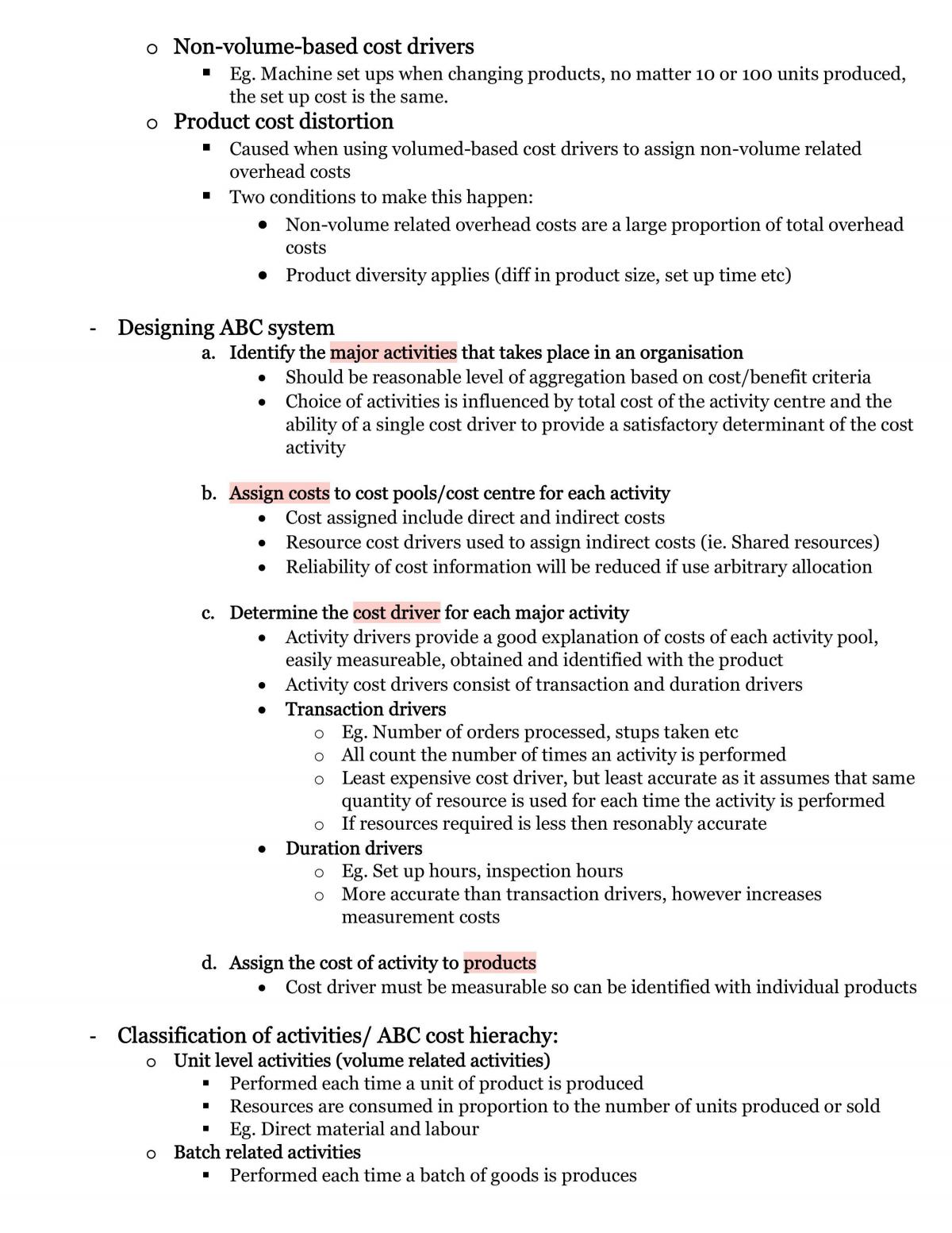Management Accounting notes - Page 7