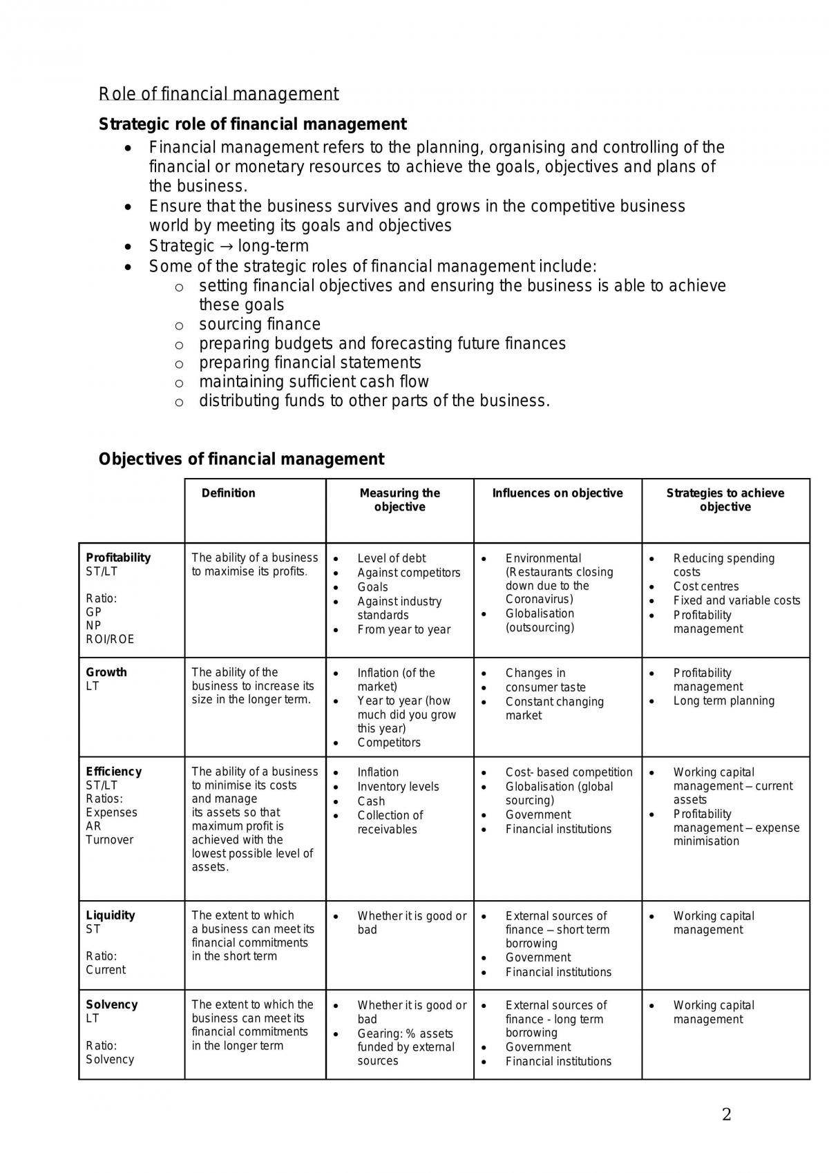 Finance Notes - Page 2