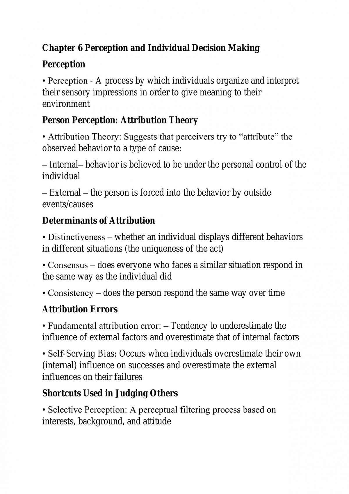 Organisational Behaviour Full Study Notes Chapter 1-10 - Page 20