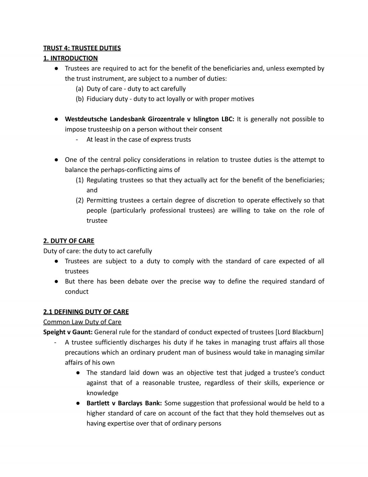 The Law of Trusts Notes - Page 28