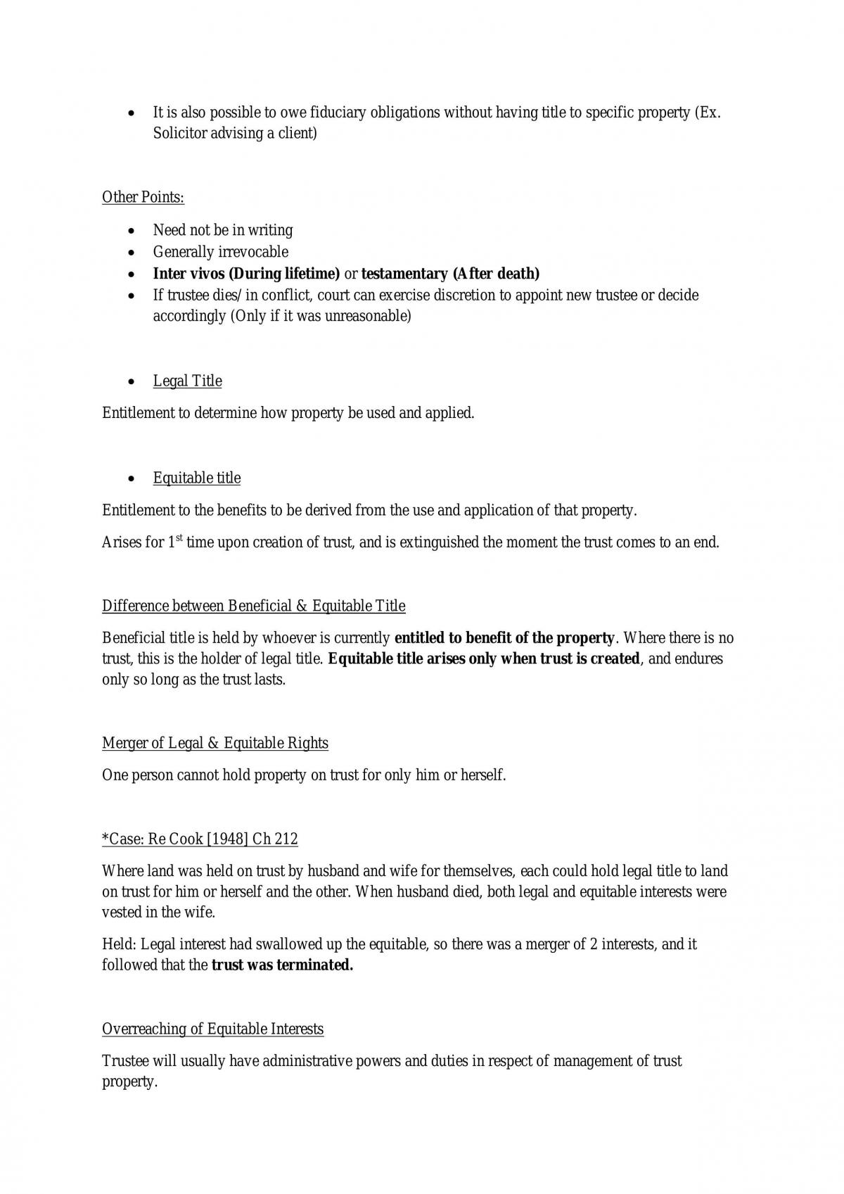 Equity and Trusts Notes - Page 12