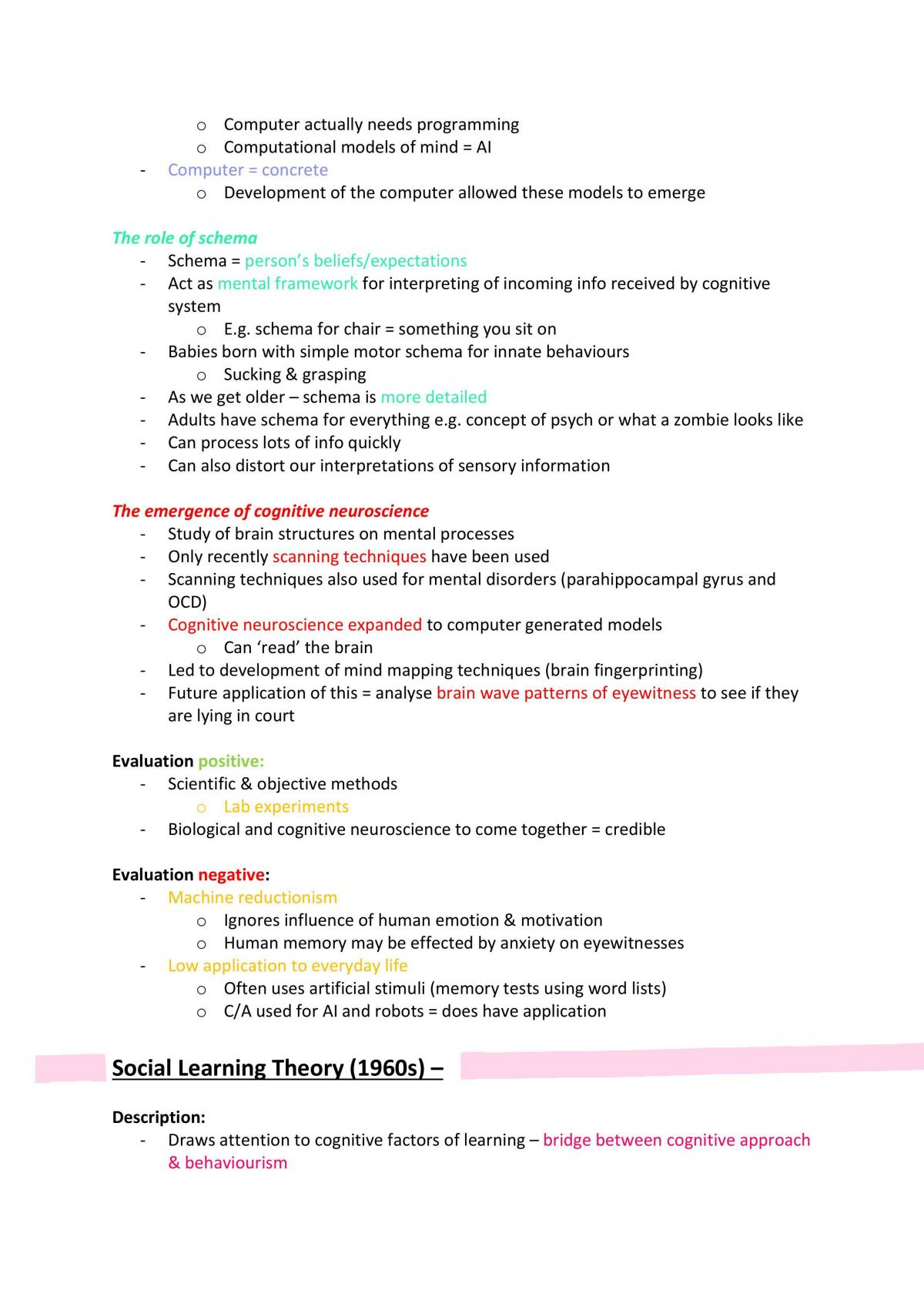 Psychology complete notes  - Page 85