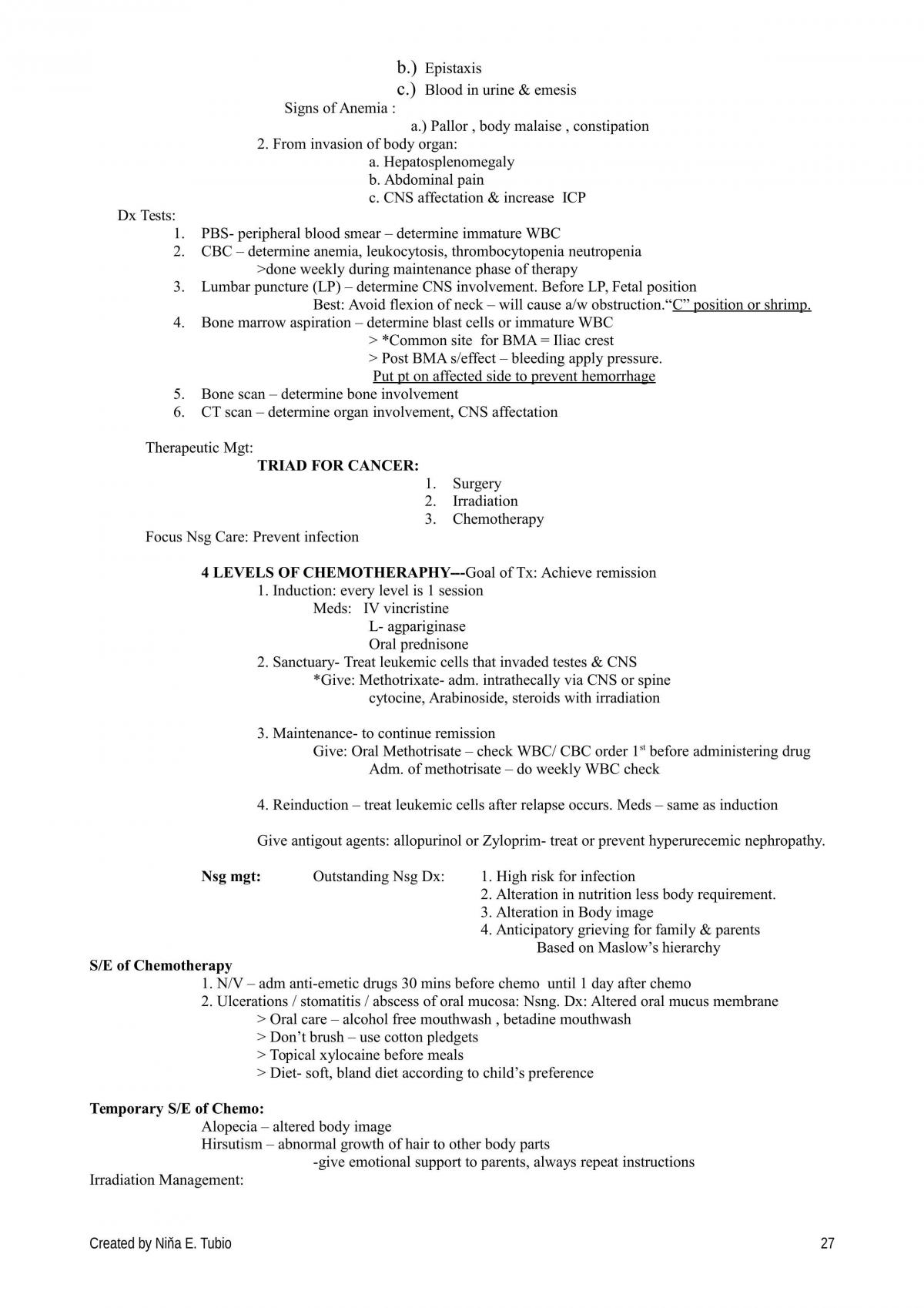 Notes on Pediatric Nursing - Page 27