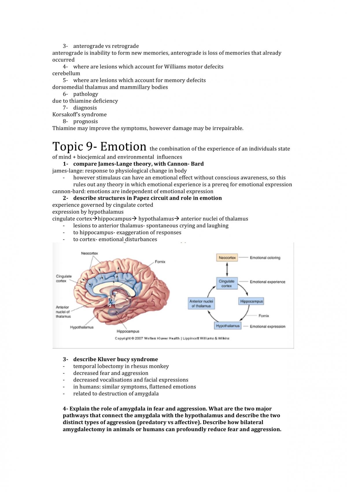Neurobiology Exam Notes - Page 14