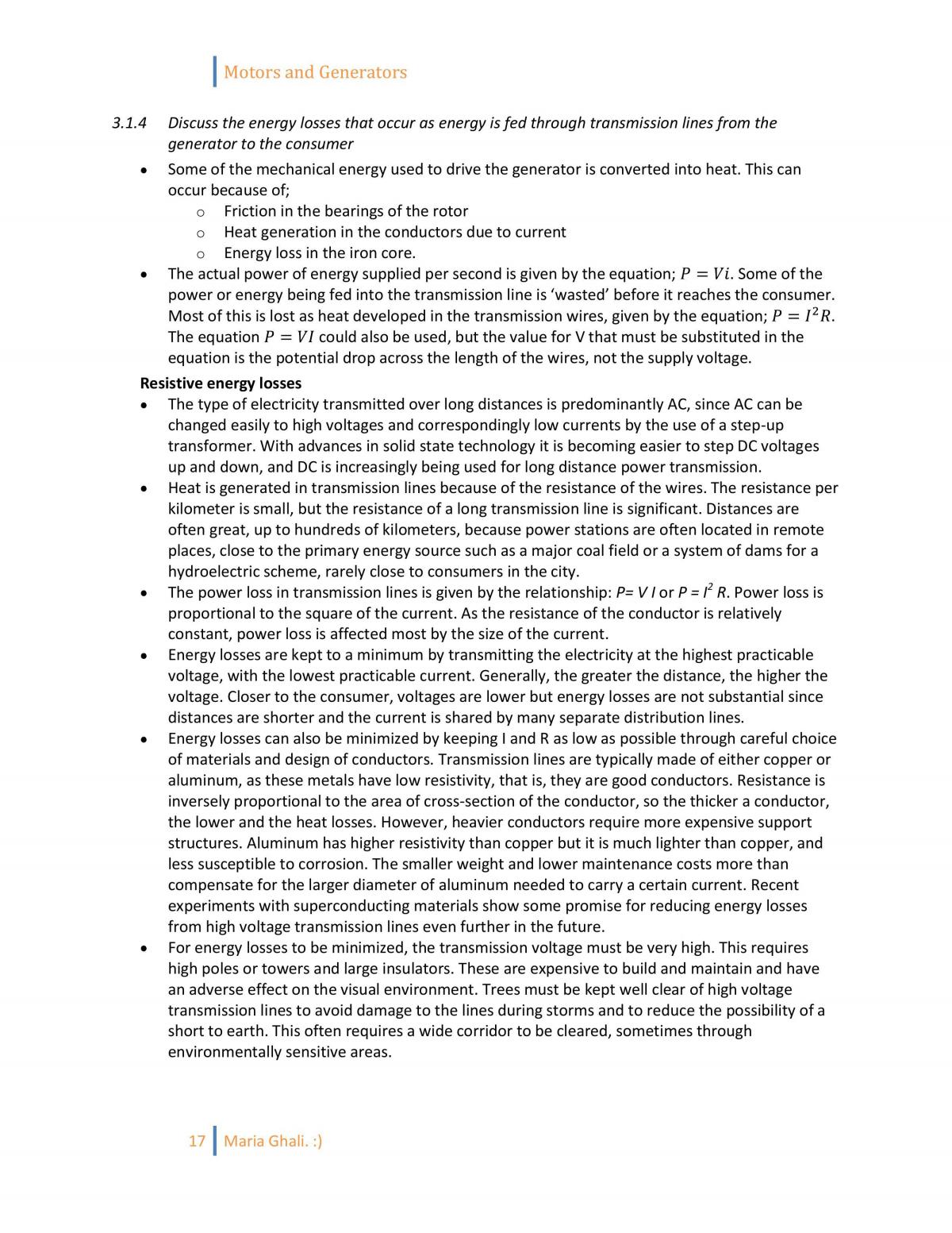 HSC Physics Motors and Generators - Page 17