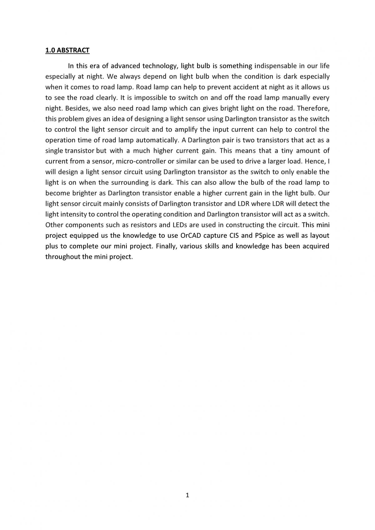 EEE125 Project Report-Darlington transistor circuit - Page 2