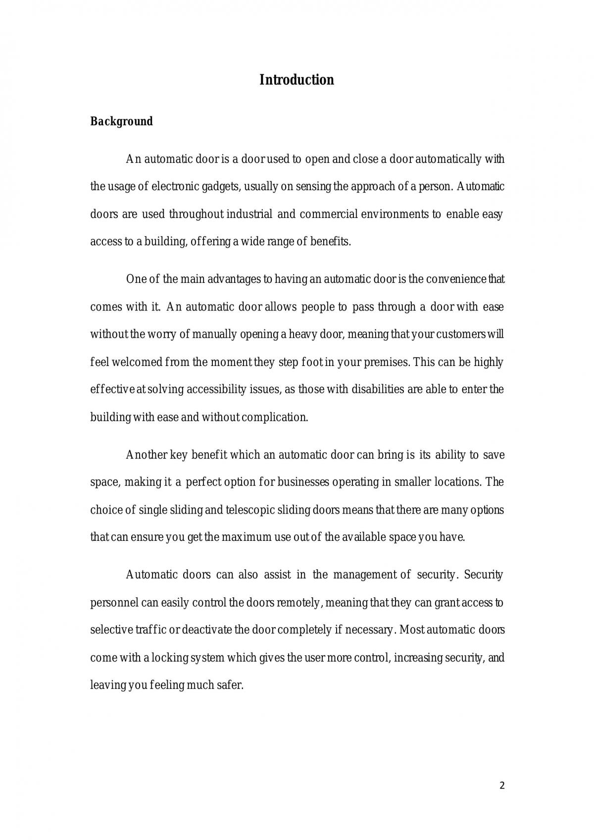 EEE130 Project - Automatic Door - Page 2