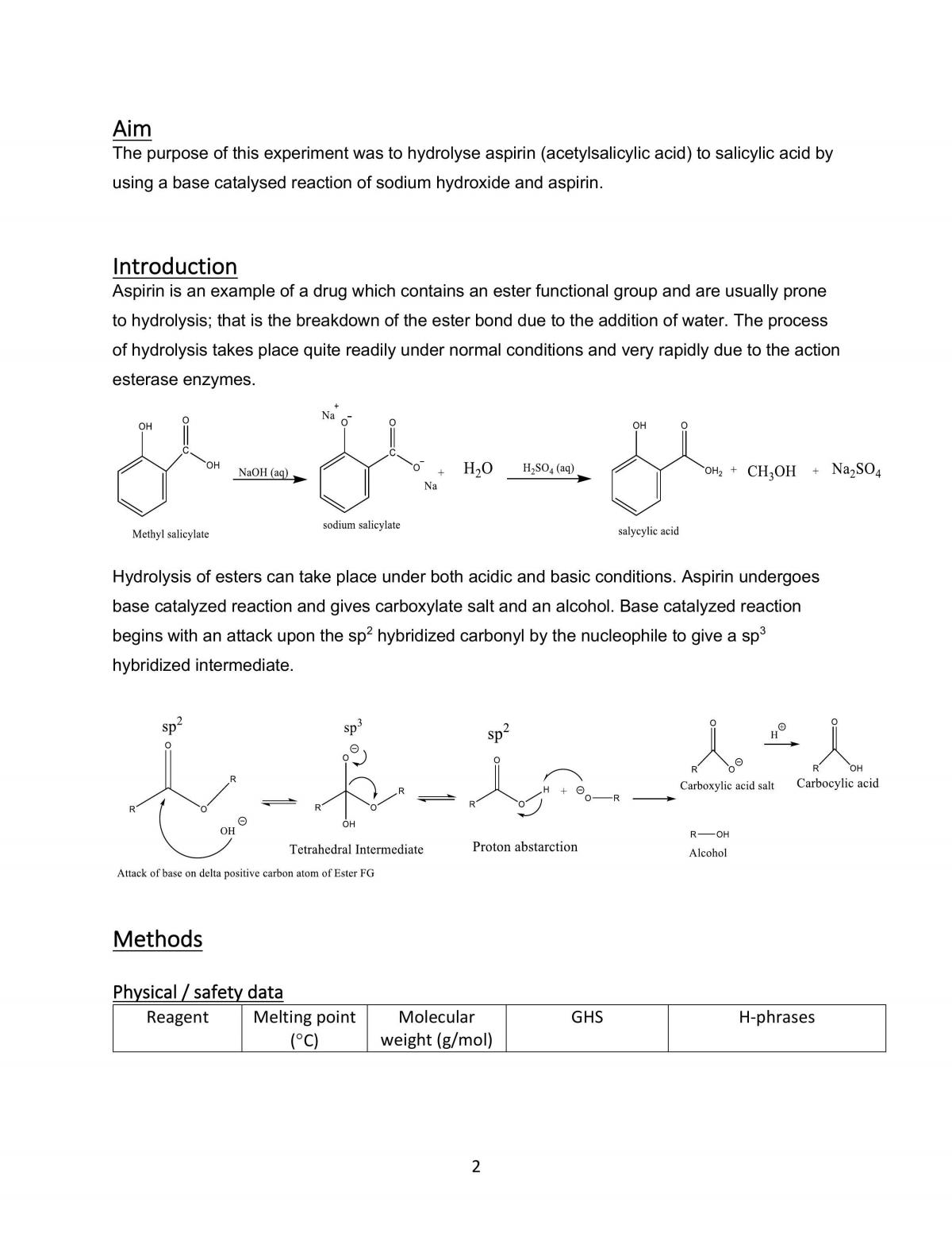 Chemistry report - Page 2