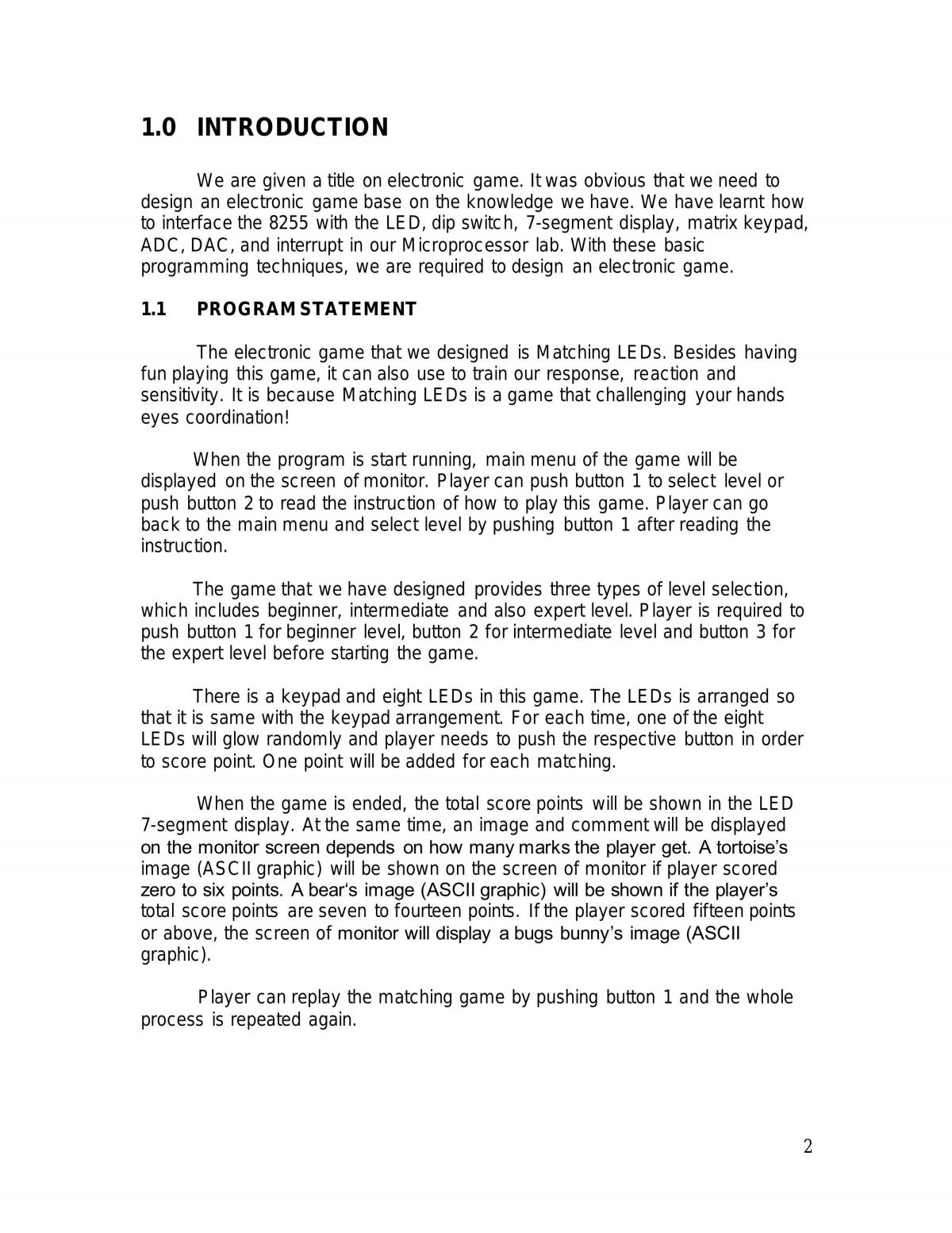 EEE226 Project Report Matching LEDs - Page 2