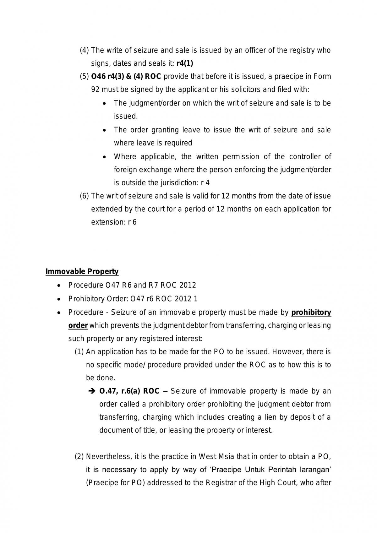 Law of Execution Notes - Page 15