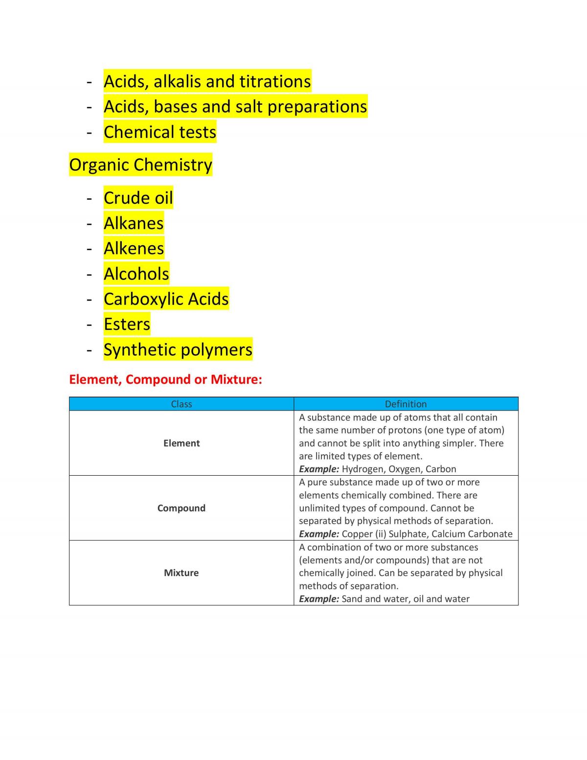 Complete Chemistry Study Notes GCSE Edexcel - Page 2