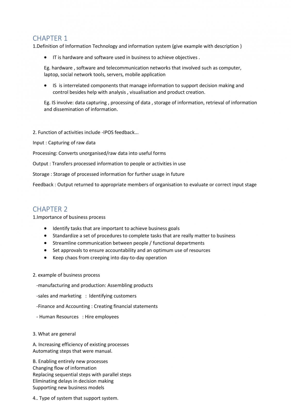 Information System Complete Notes - Page 2