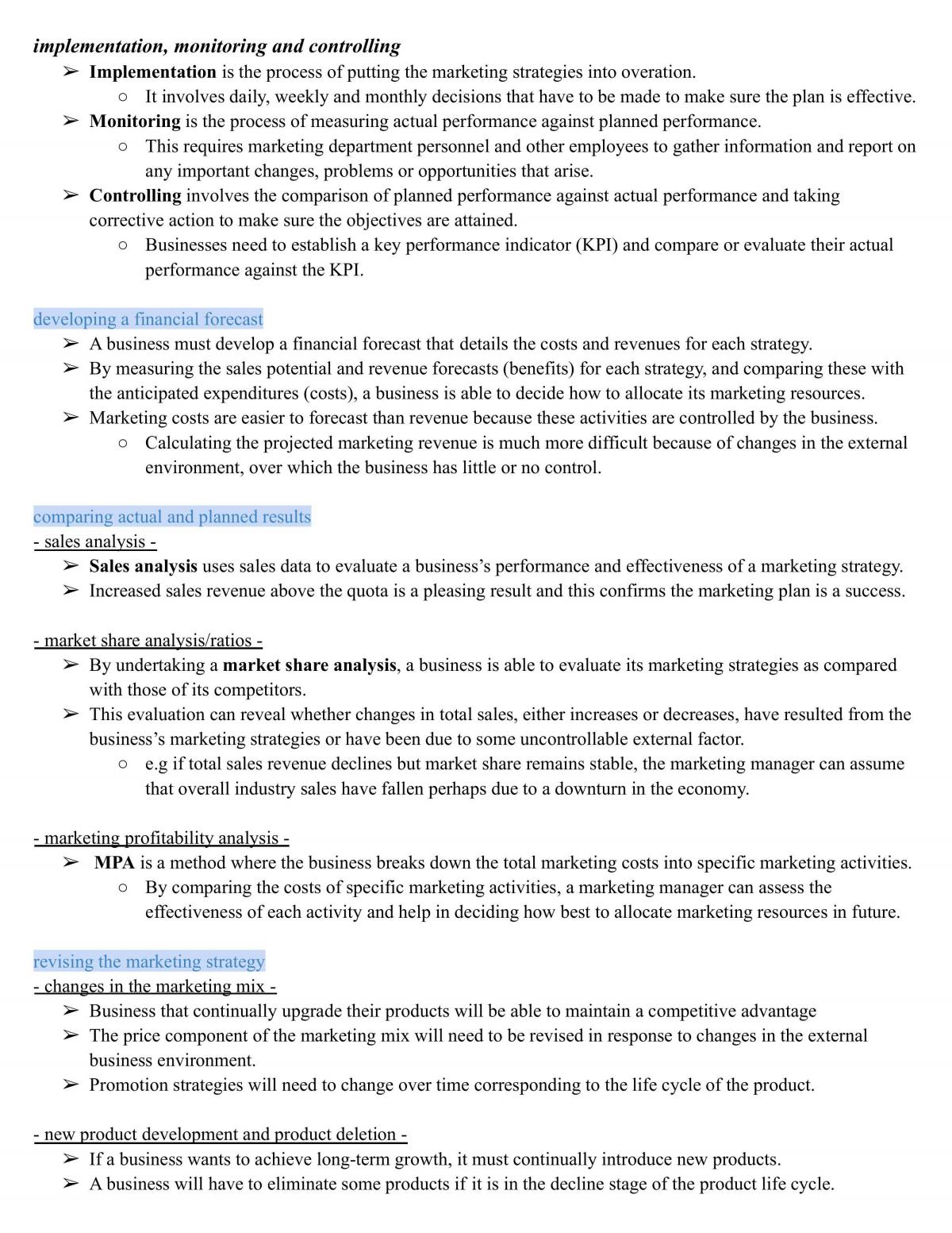 Business Studies - Topic 2: Marketing Notes - Page 14