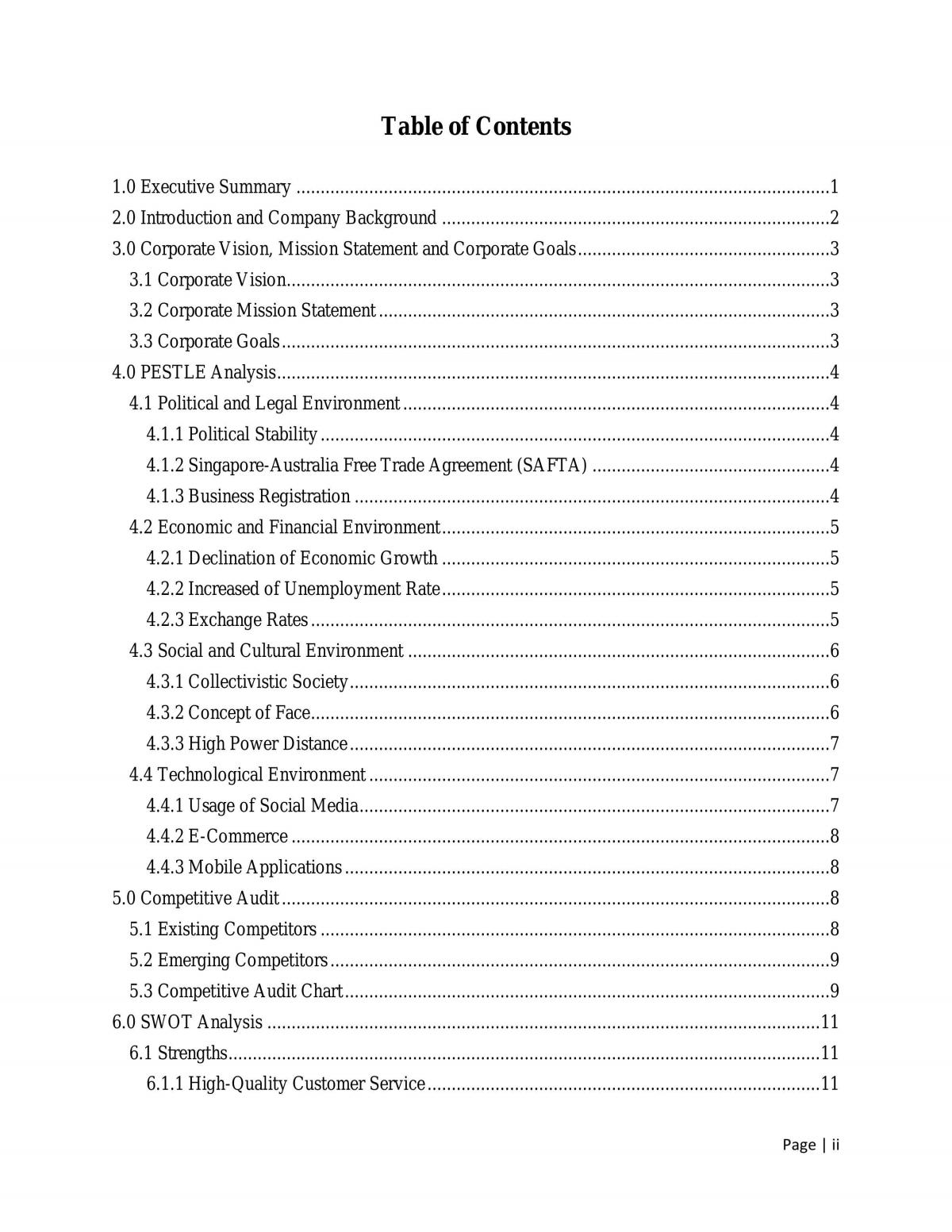 Feasibility Study - Page 2