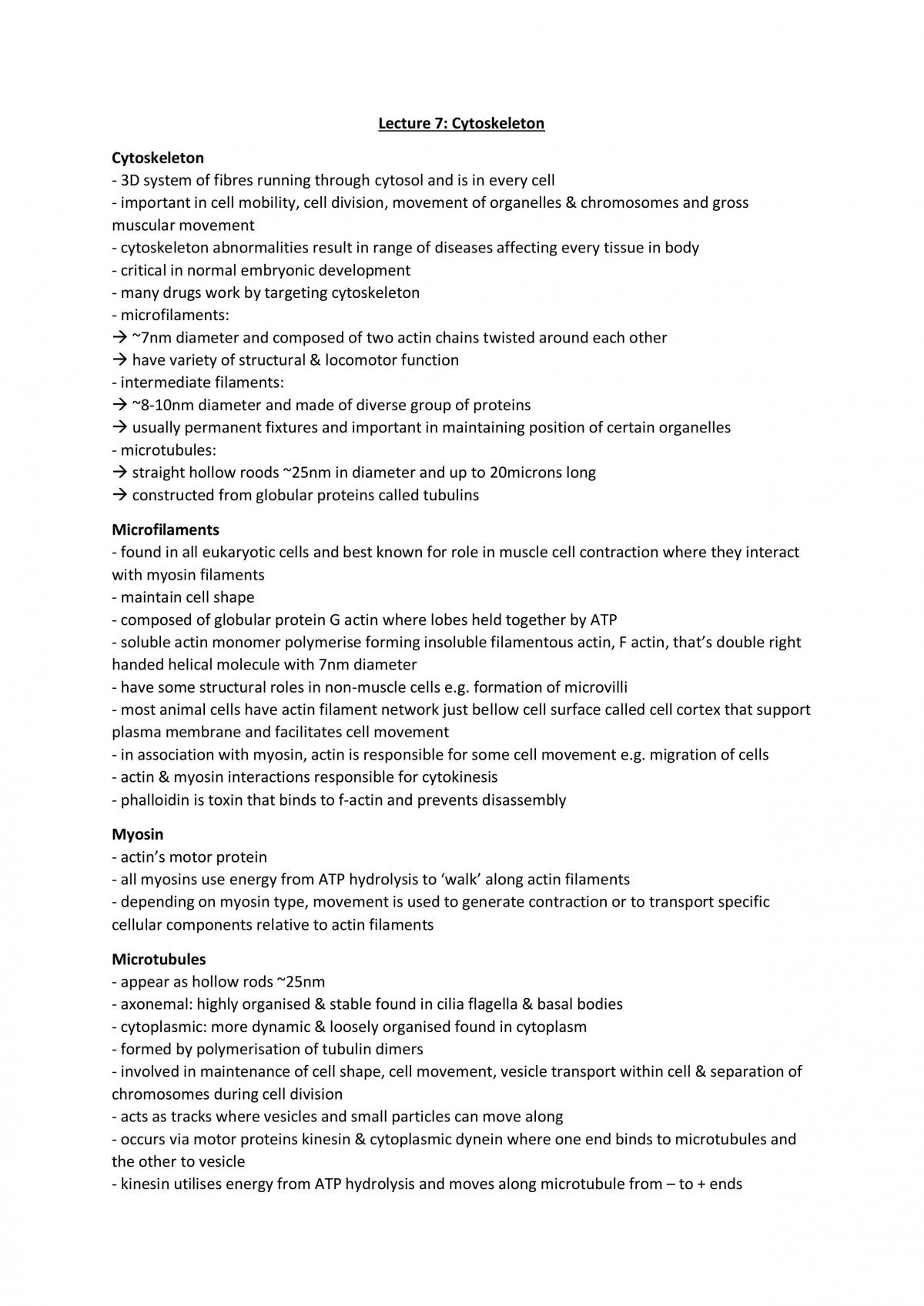 Notes - Cell Structure & Function - Page 17