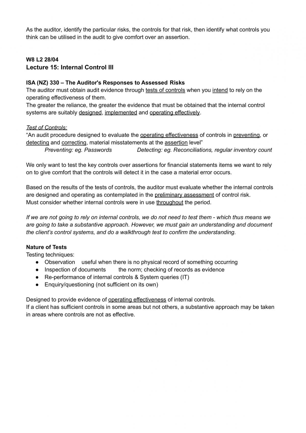 ACTP311 Full Lecture Notes - Page 48