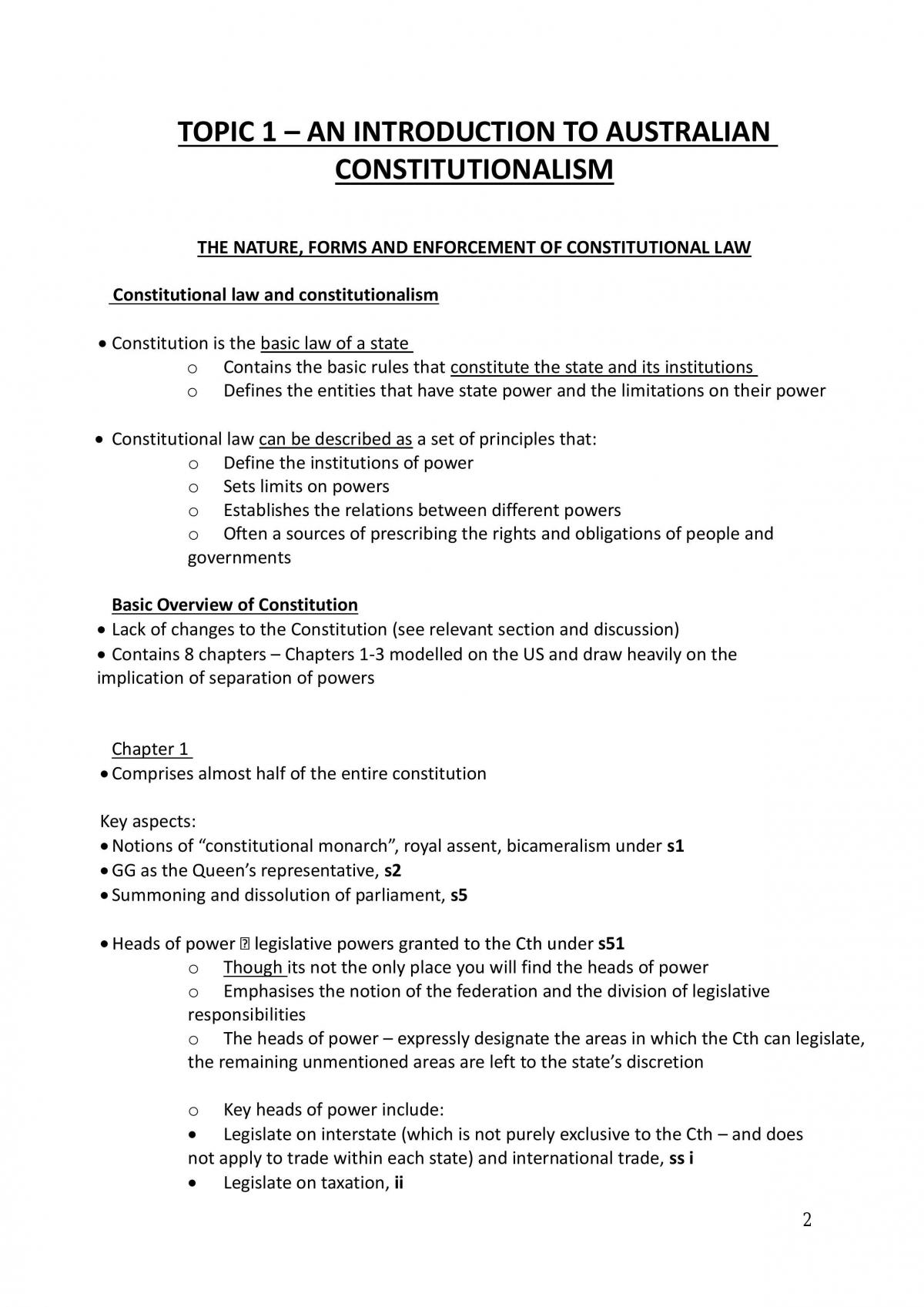 Constitutional Law Notes - Page 2