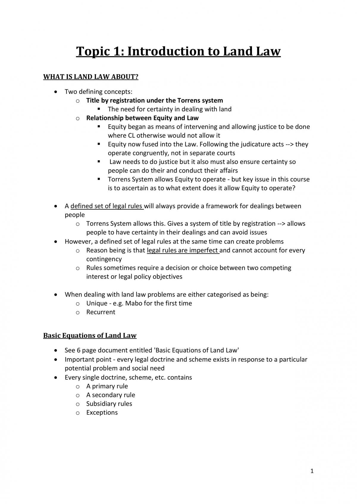 Land Law Notes - Page 2