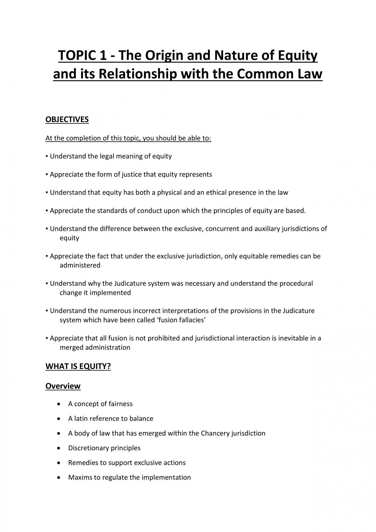 Equity and Trusts Notes - Page 2
