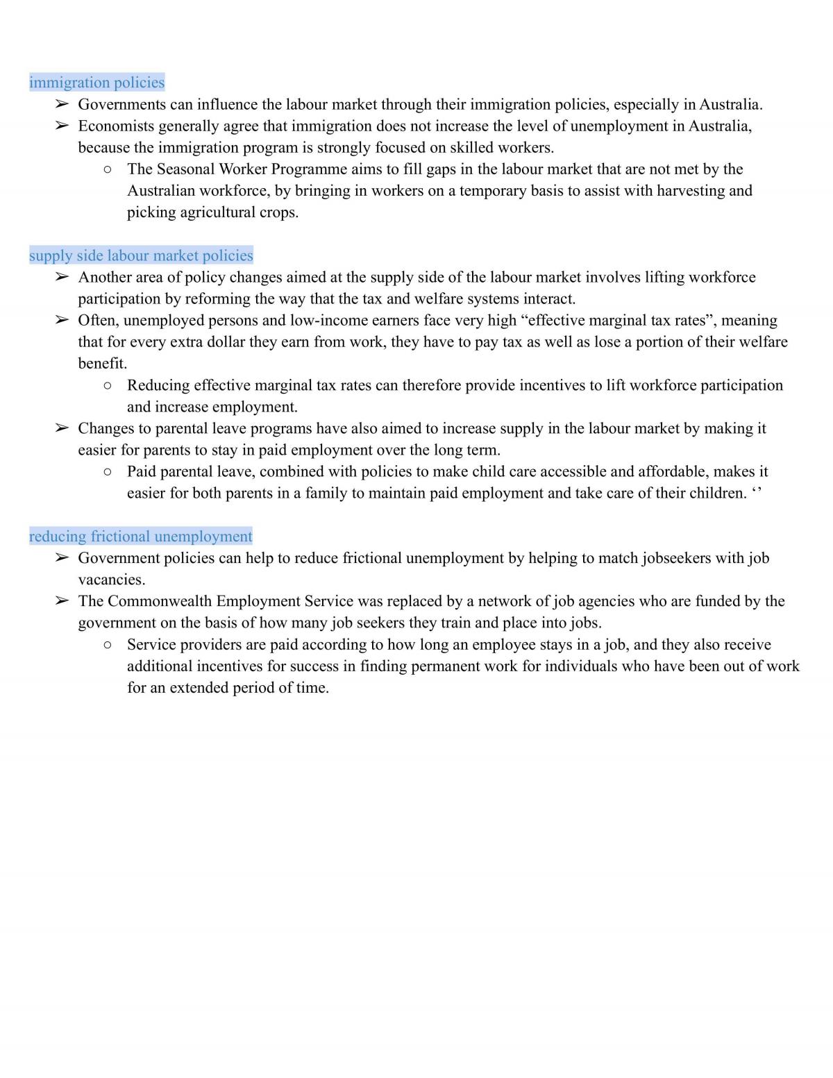 Economics - Topic 3: Economic Issues (notes) - Page 15