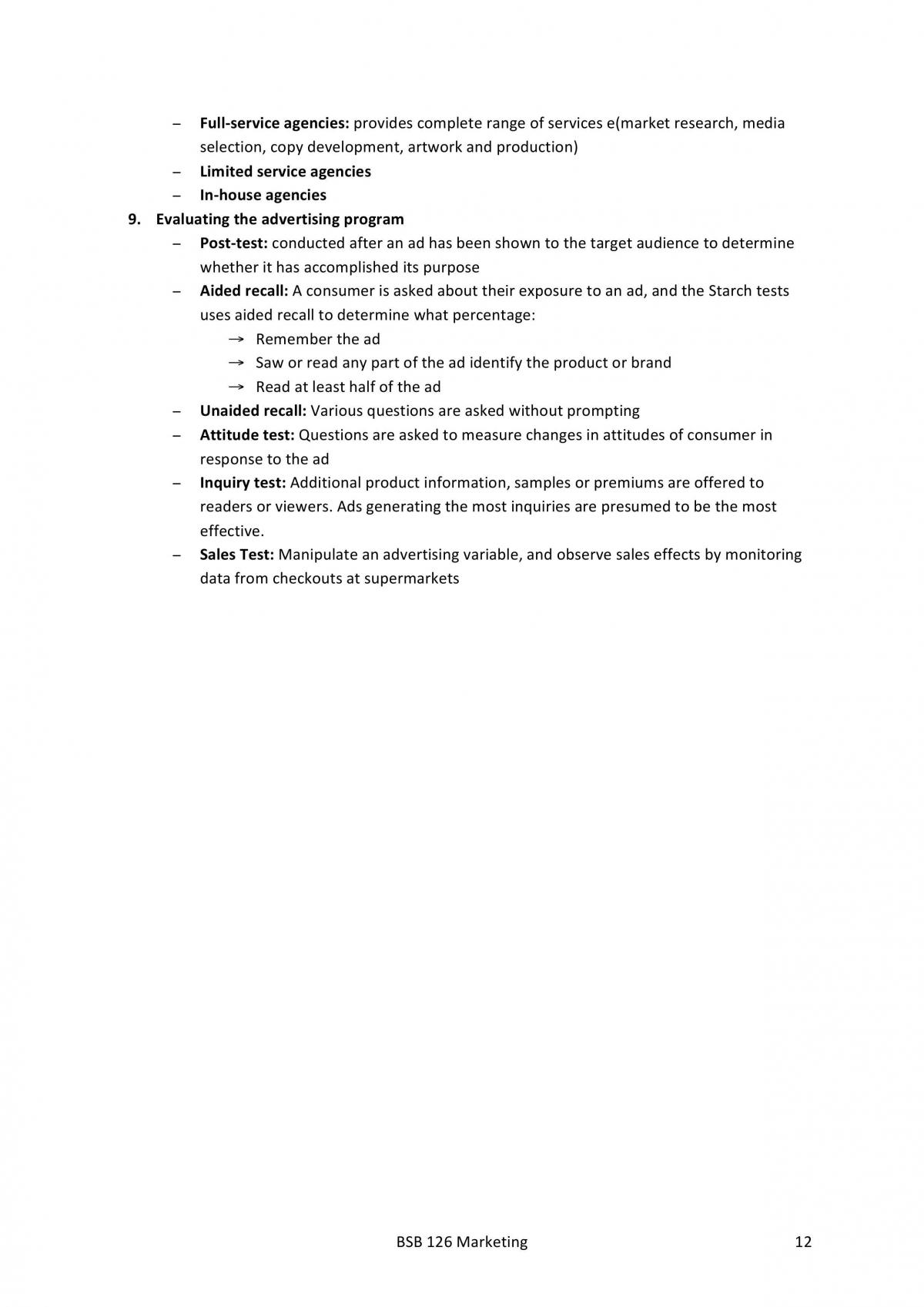 Exam Study Notes (Summary of Lectures 7-13) - Page 12