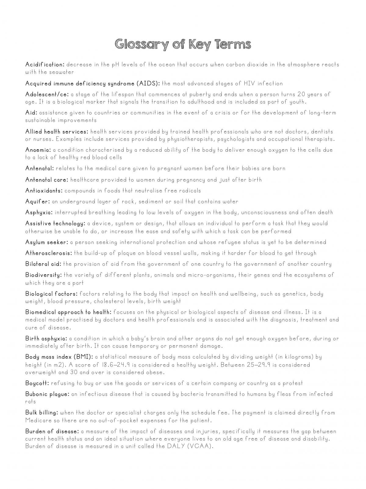HHD Unit 3 and 4 Notes  - Page 2