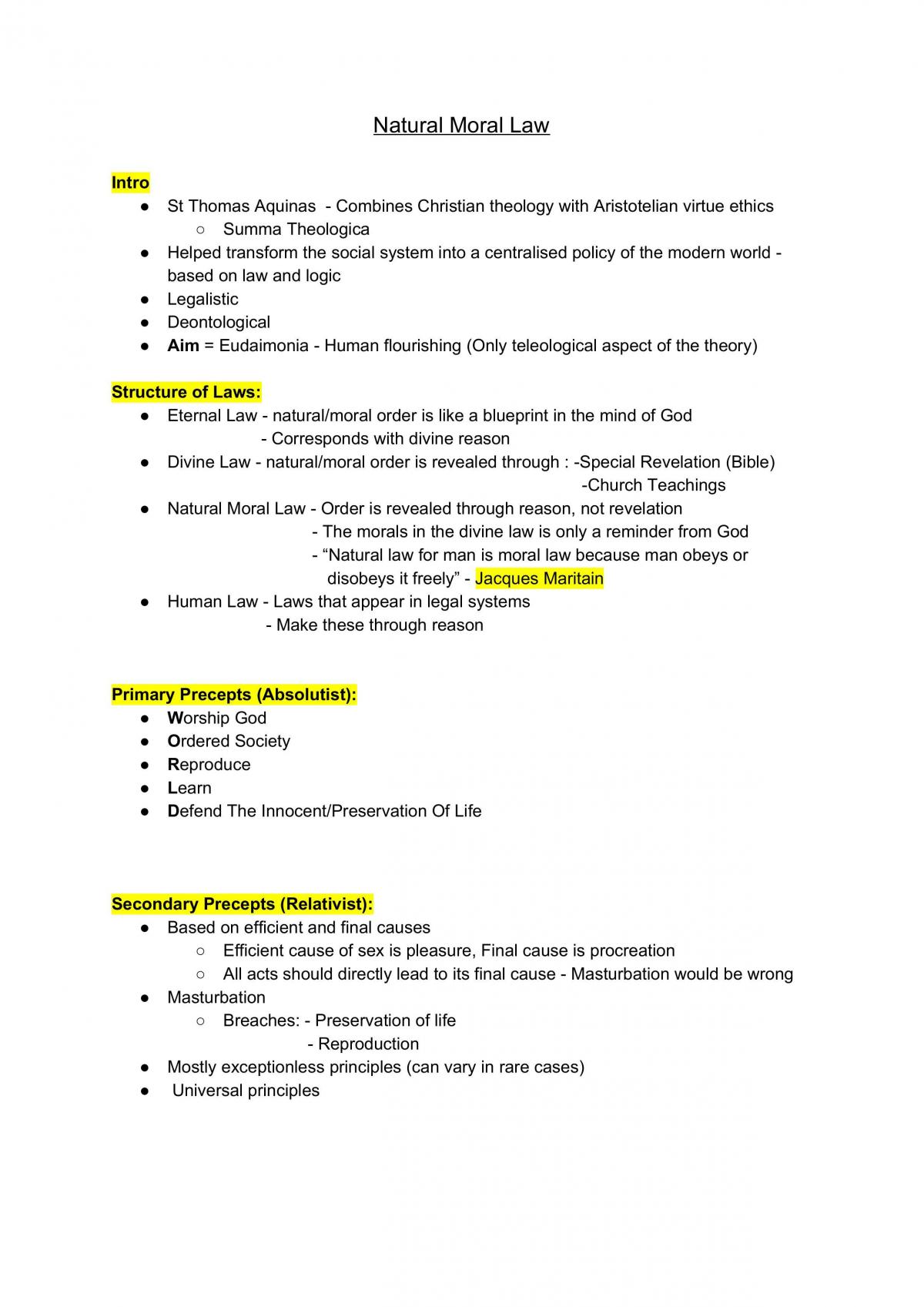 Year 1 Ethics  a level notes  - Page 3