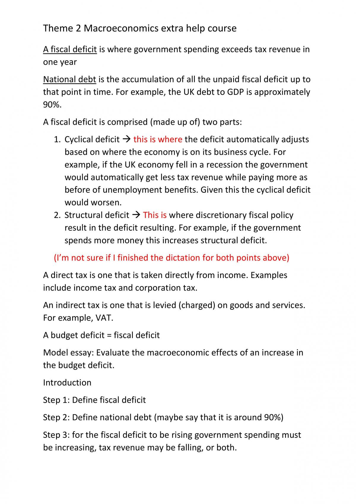 Macroeconomics full theme 2 course notes - Page 13