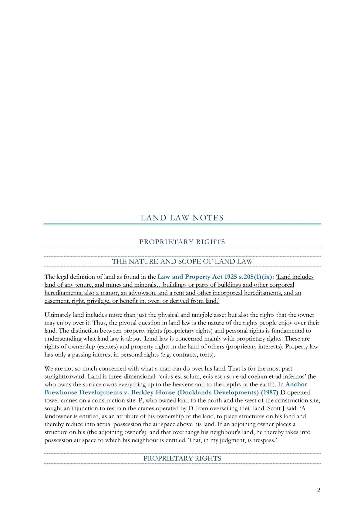 Land Law Notes - Page 2