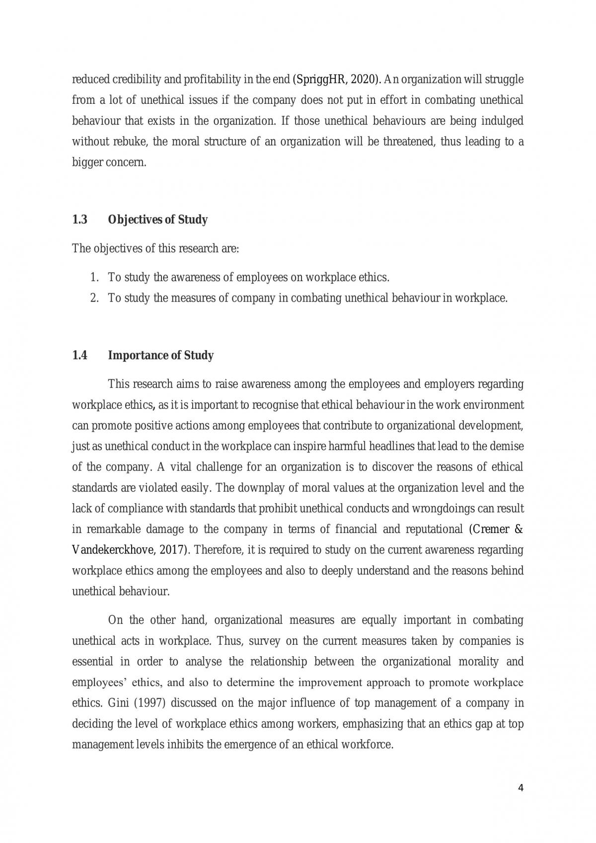Awareness of Workplace Ethics Assignment - Page 3