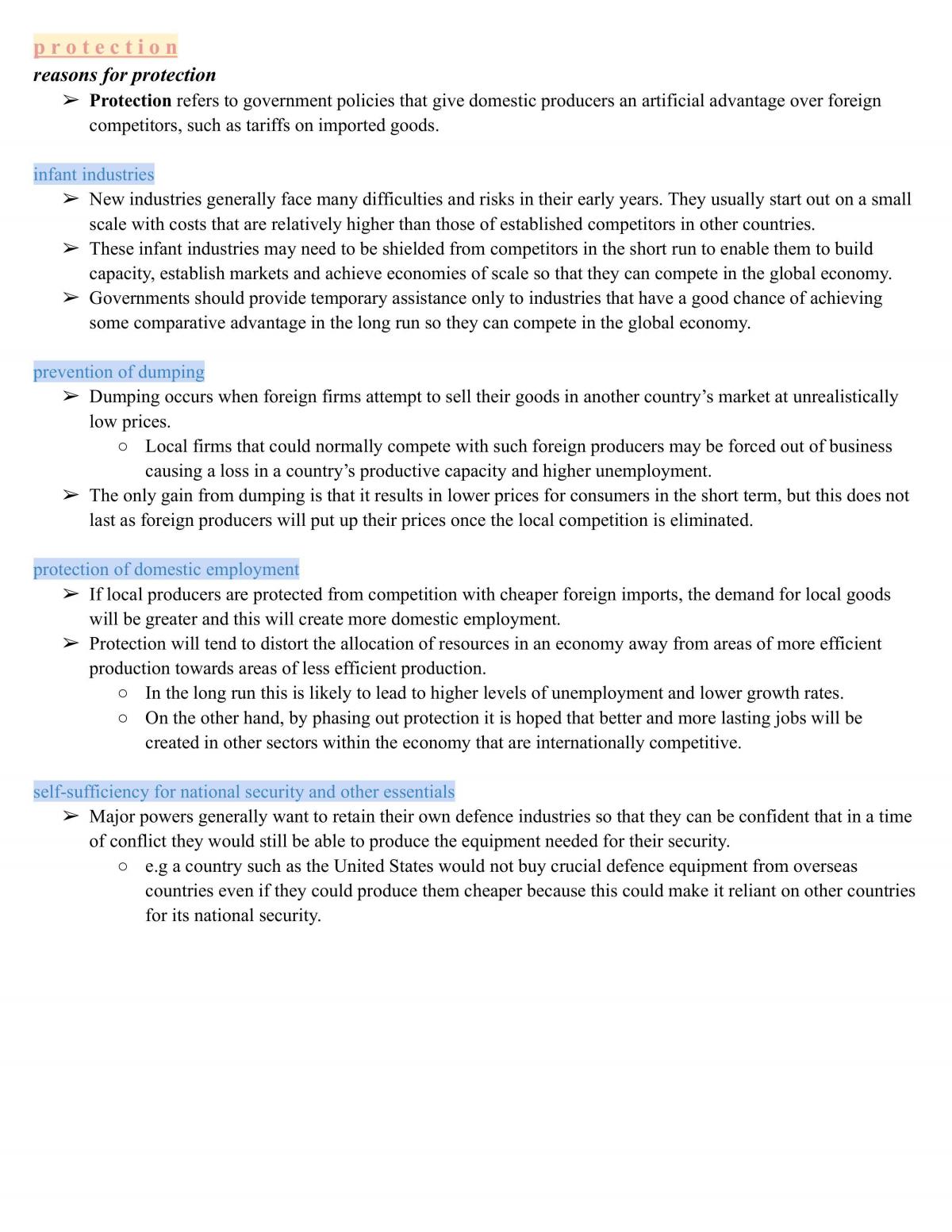 Economics Topic 1 Notes - Page 11