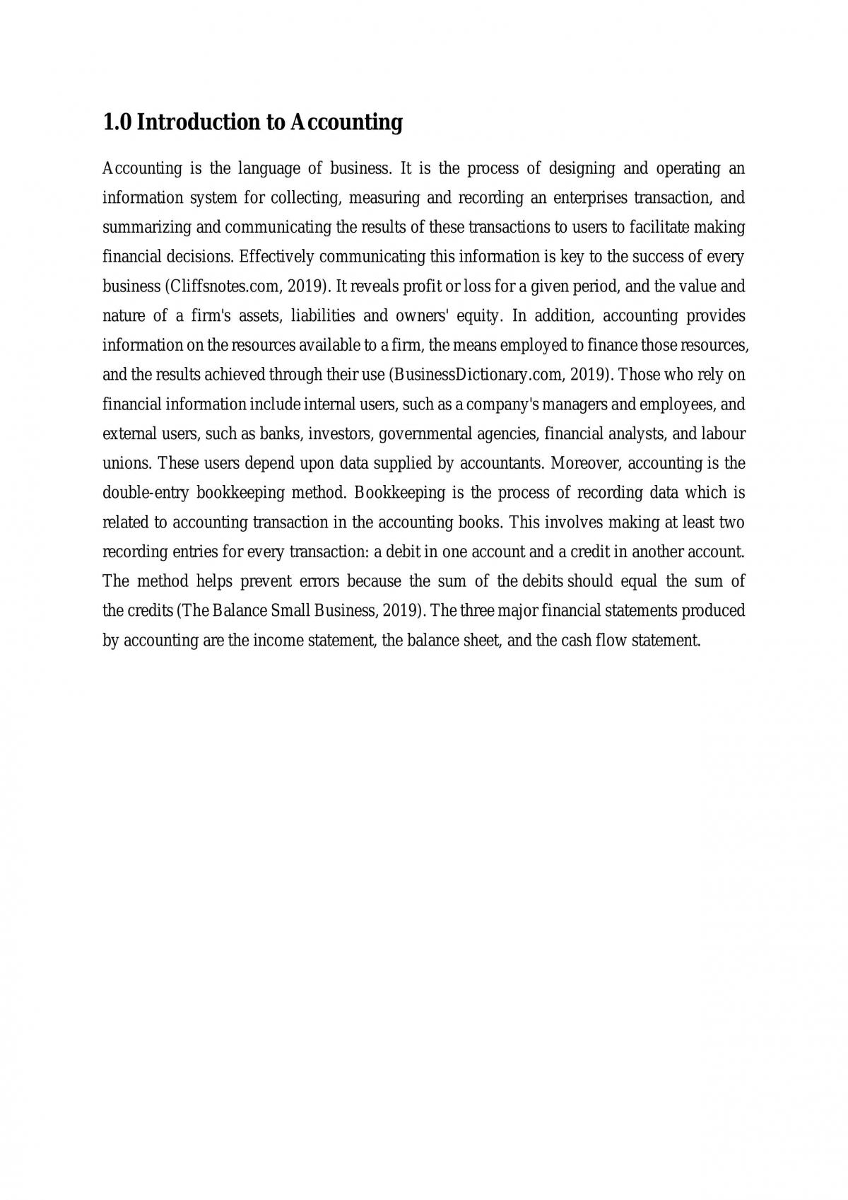 Business Accounting Assignment - Page 2