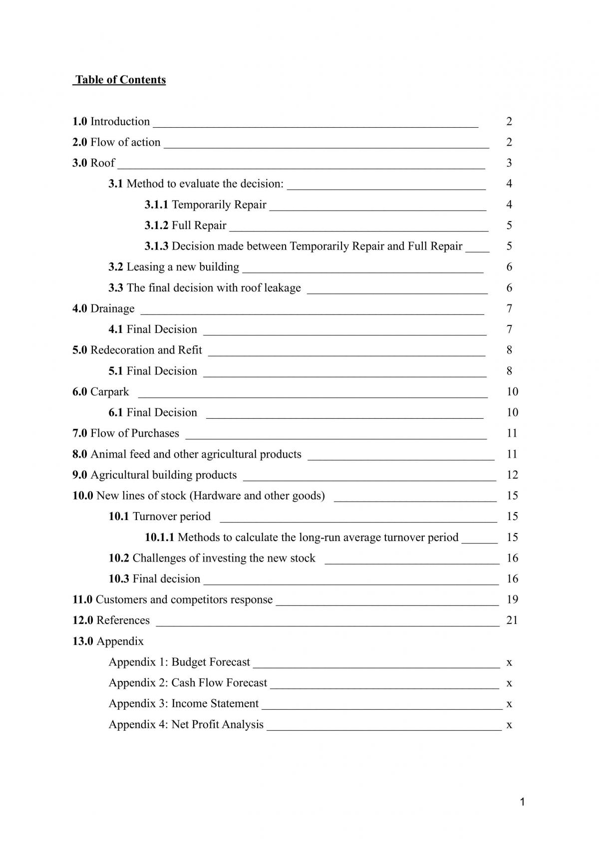 Management Accounting Techniques & Decisions Coursework - Page 2